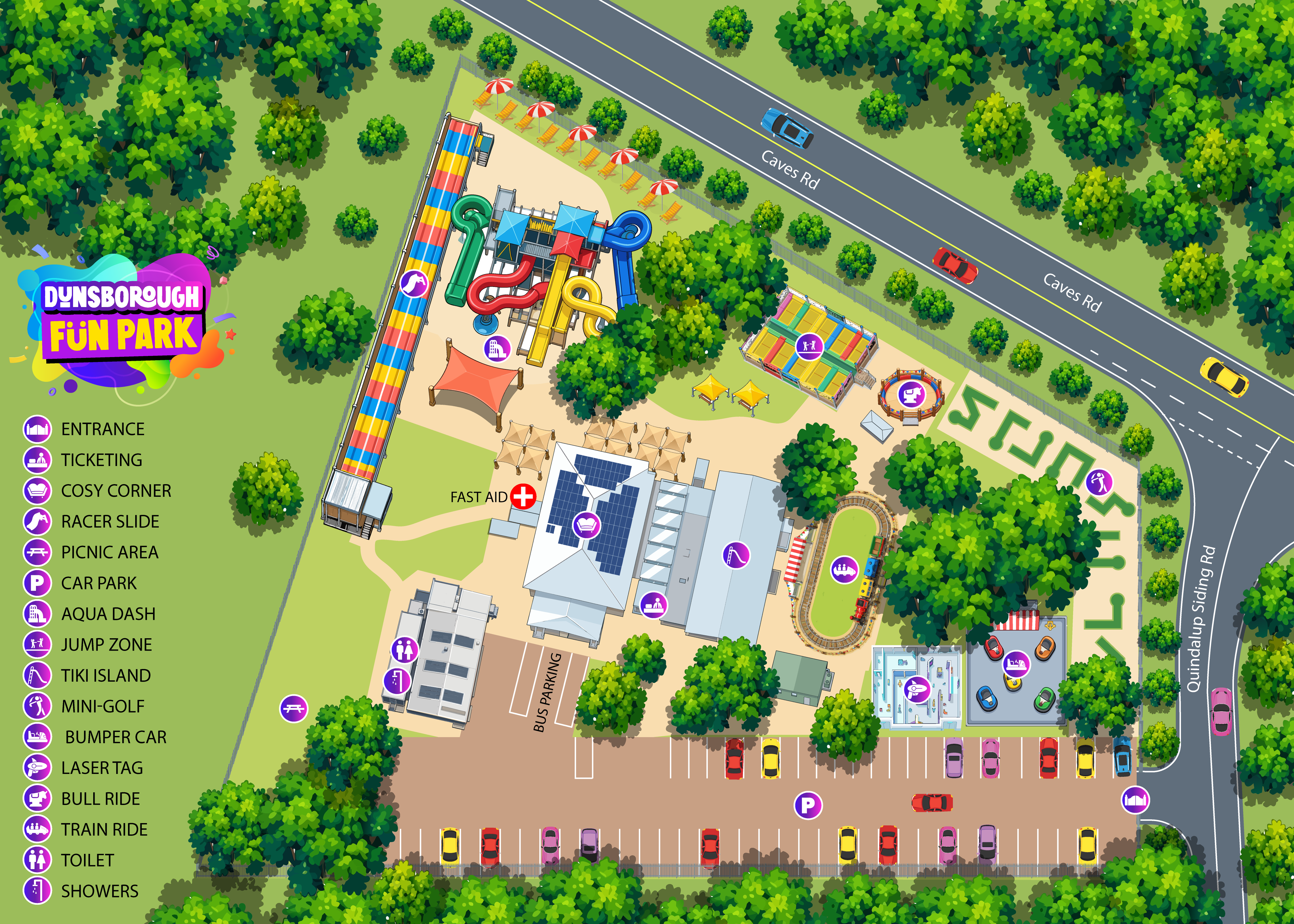 Dunsborough Fun Park Map